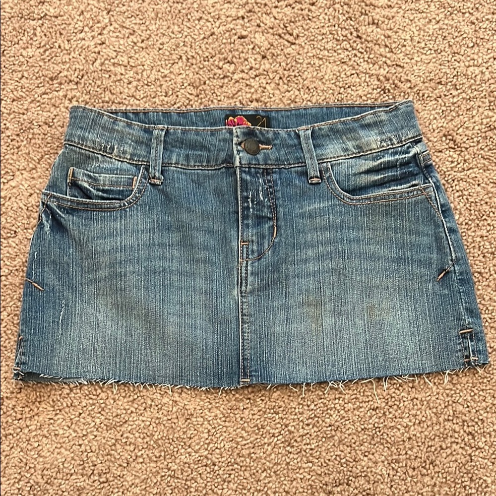 NWT Forever 21 Blue Casual Mini Skirt size XS